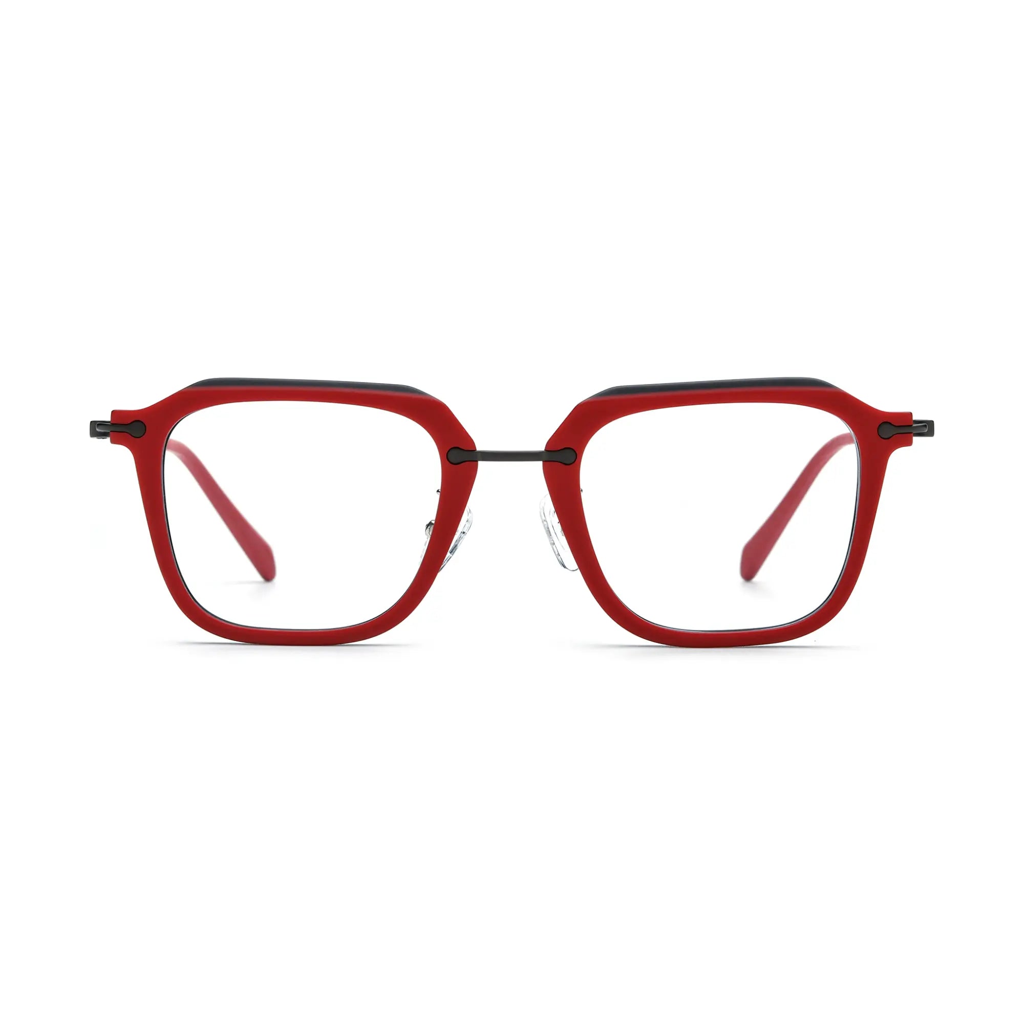 VoyueLens™ Crimson Alloy Urban Eyeglasses – Front View – SKU VL185843-C7
