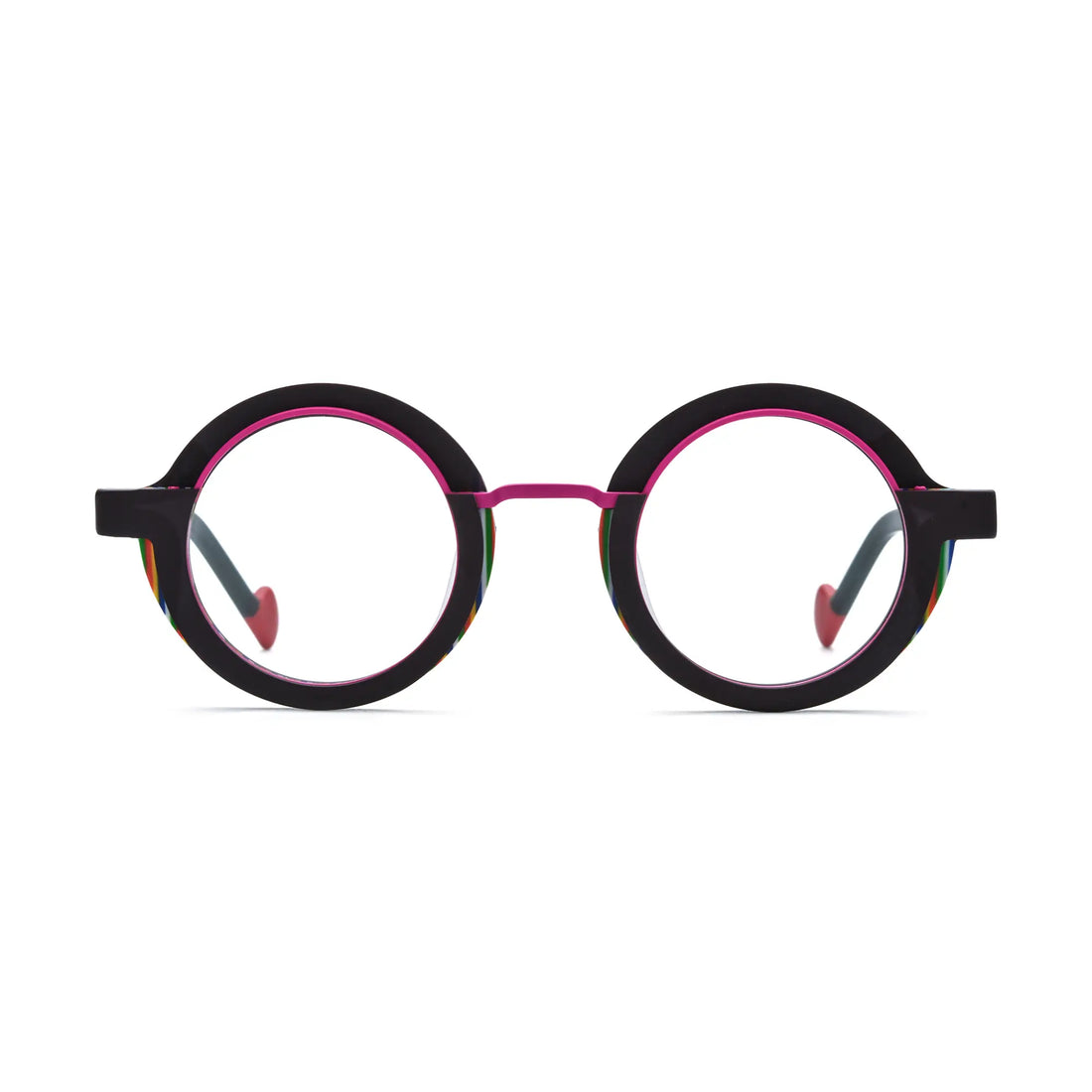 VoyueLens™ Crimson Edge Eyeglasses – Front View – SKU VL19376-C3