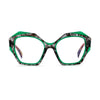 VoyueLens™ Crimson Jade Eyeglasses – Front View – SKU VL19359-C3
