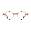 VoyueLens™ Crystal Clear Round Glasses – Front View – SKU VL19282-TRANSPARENT