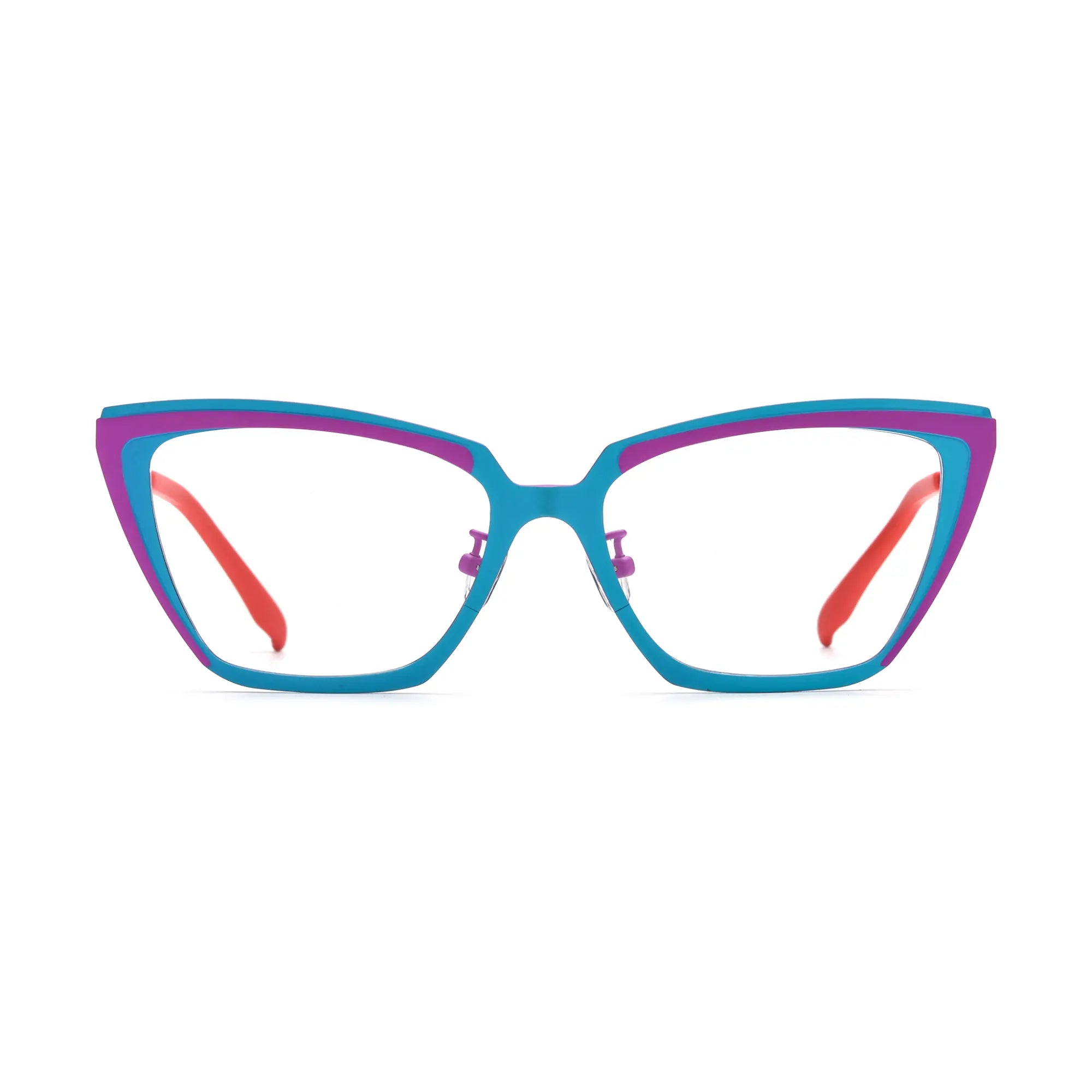 VoyueLens™ Electric Orchid Cat-Eye Eyeglasses – Front View – SKU VL185809-C5