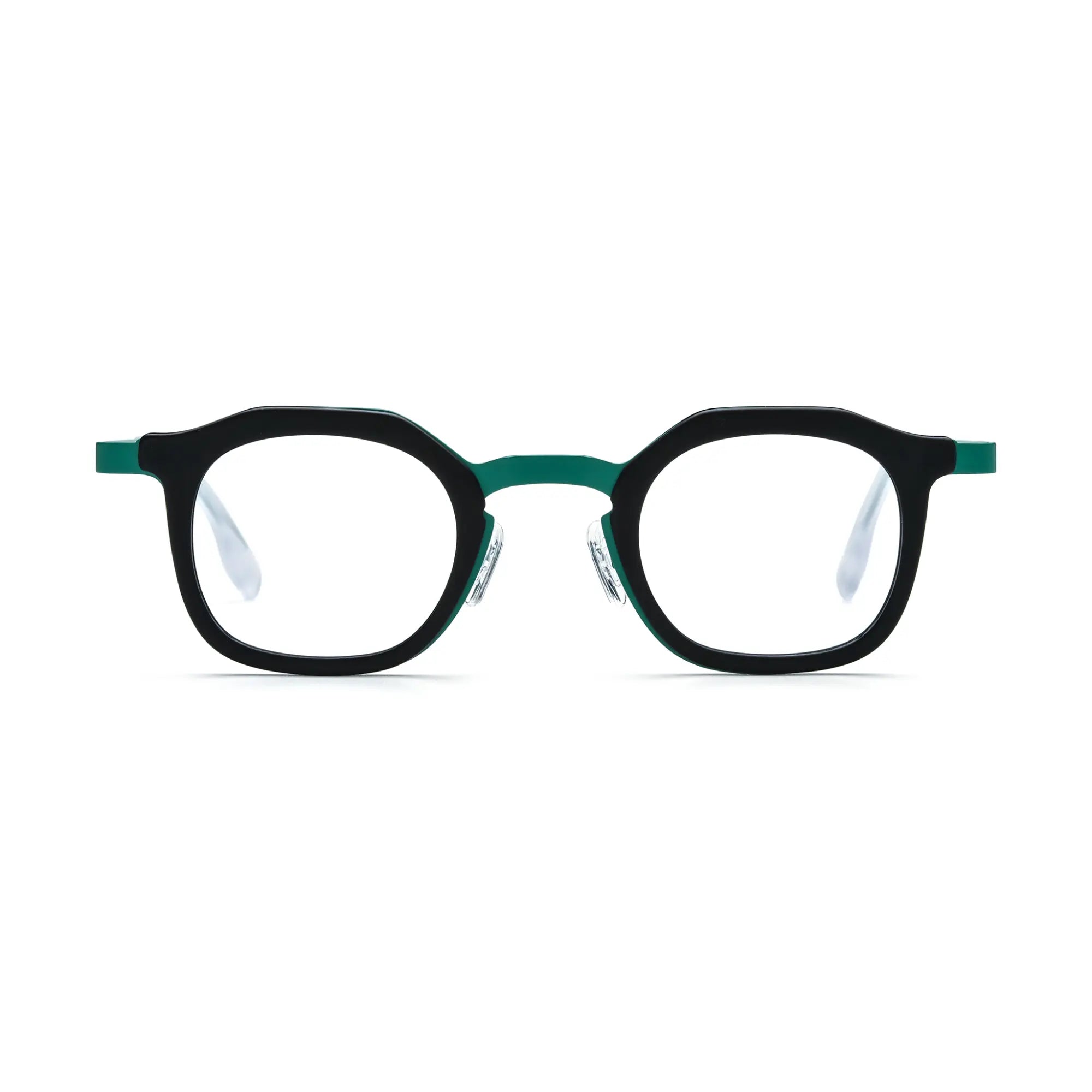 VoyueLens™ Forest Frost Square Eyeglasses – Front View – SKU VL185893-C4