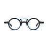 VoyueLens™ Forest Grey Mist Geometric Eyeglasses – Front View – SKU VL19244-C4