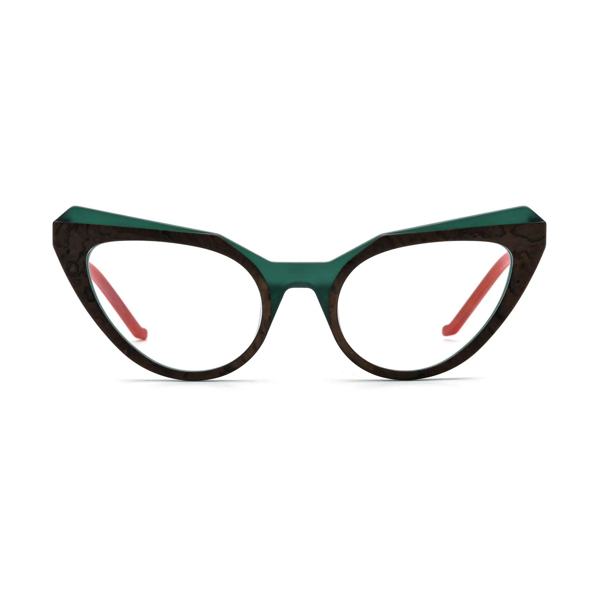 VoyueLens™ Forest Marble Butterfly Glasses – Front View – SKU VL19369-C1