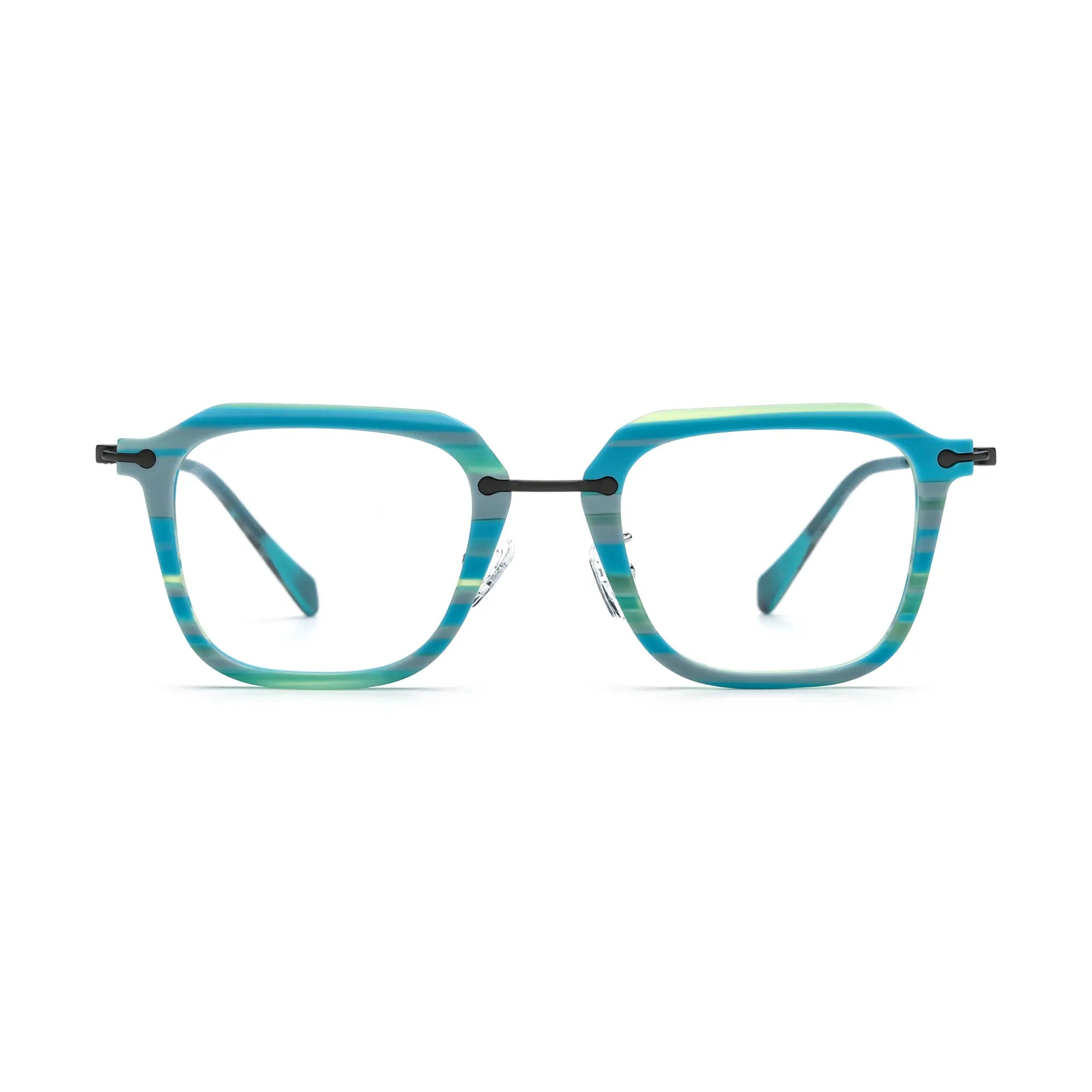 VoyueLens™ Glacier Teal Urban Eyeglasses – Front View – SKU VL185843-C6