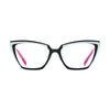 VoyueLens™ Graphite Whisper Cat-Eye Eyeglasses – Front View – SKU VL185809-C3