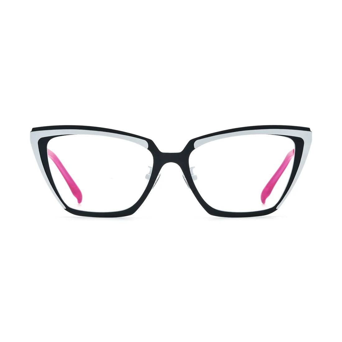 VoyueLens™ Graphite Whisper Cat-Eye Eyeglasses – Front View – SKU VL185809-C3