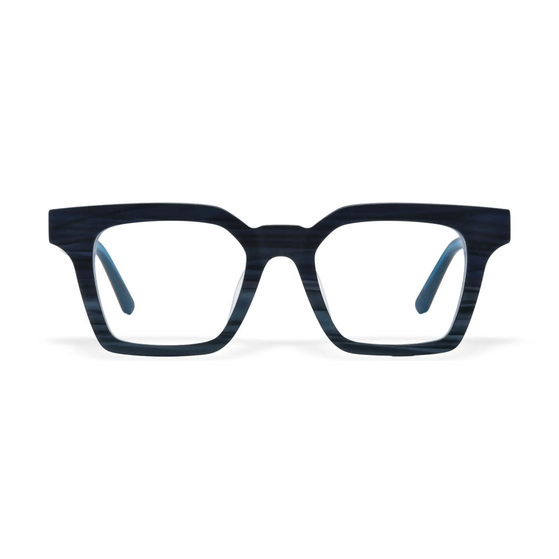 VoyueLens™ Indigo Mist Square Glasses – Front View – SKU VL19371-C4