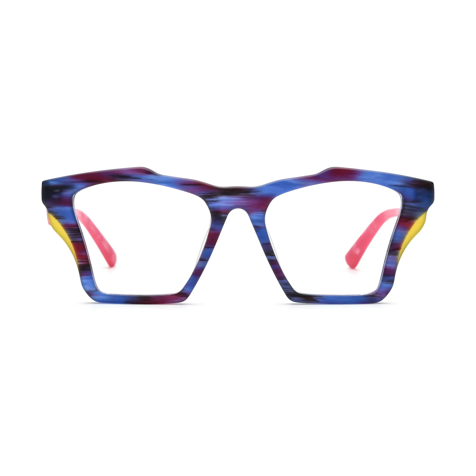VoyueLens™ Indigo Wave Eyeglasses – Front View – SKU VL19360-C6