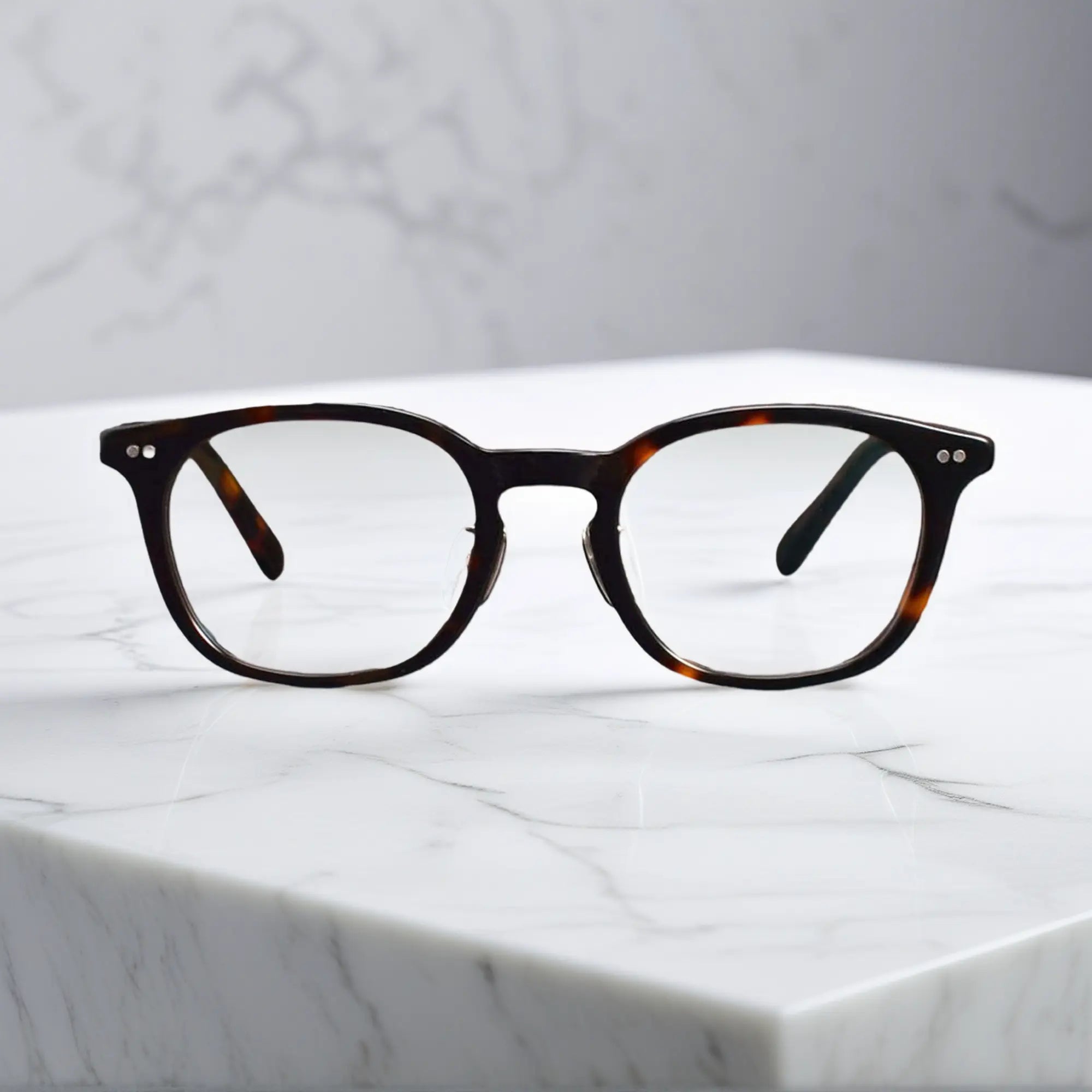 front view of VoyueLens™ KA62 tortoise color eyeglasses