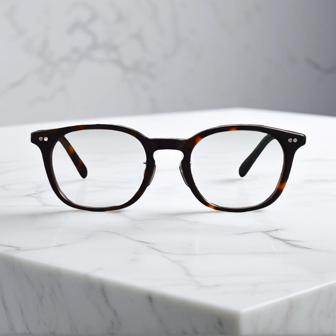 front view of VoyueLens™ KA62 tortoise color eyeglasses