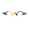 VoyueLens™ Lemon–Lime Round Eyeglasses – Front View – SKU VL19281-C2