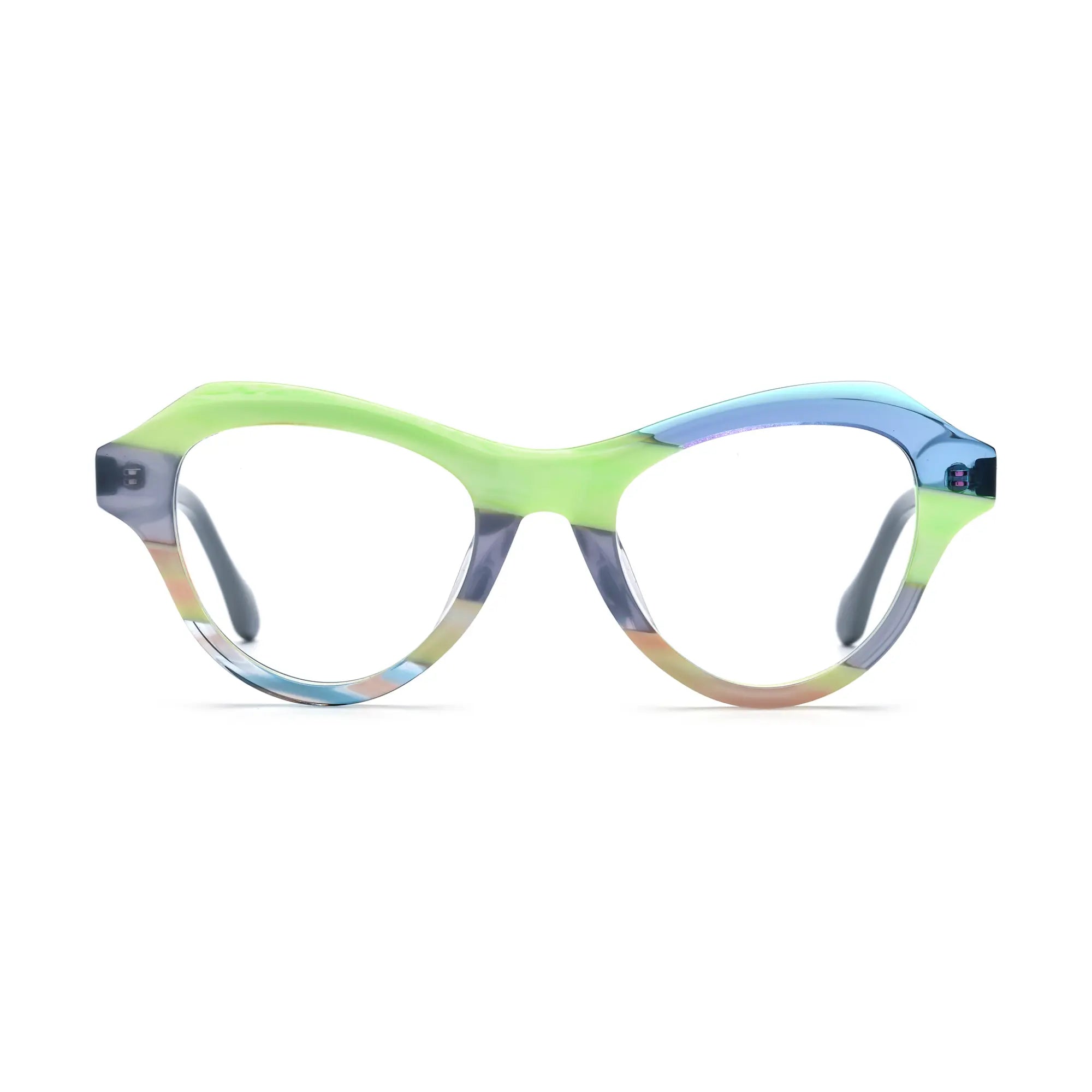 VoyueLens™ Lime Smoke Butterfly Eyeglasses – Front View – SKU VL19380-C3