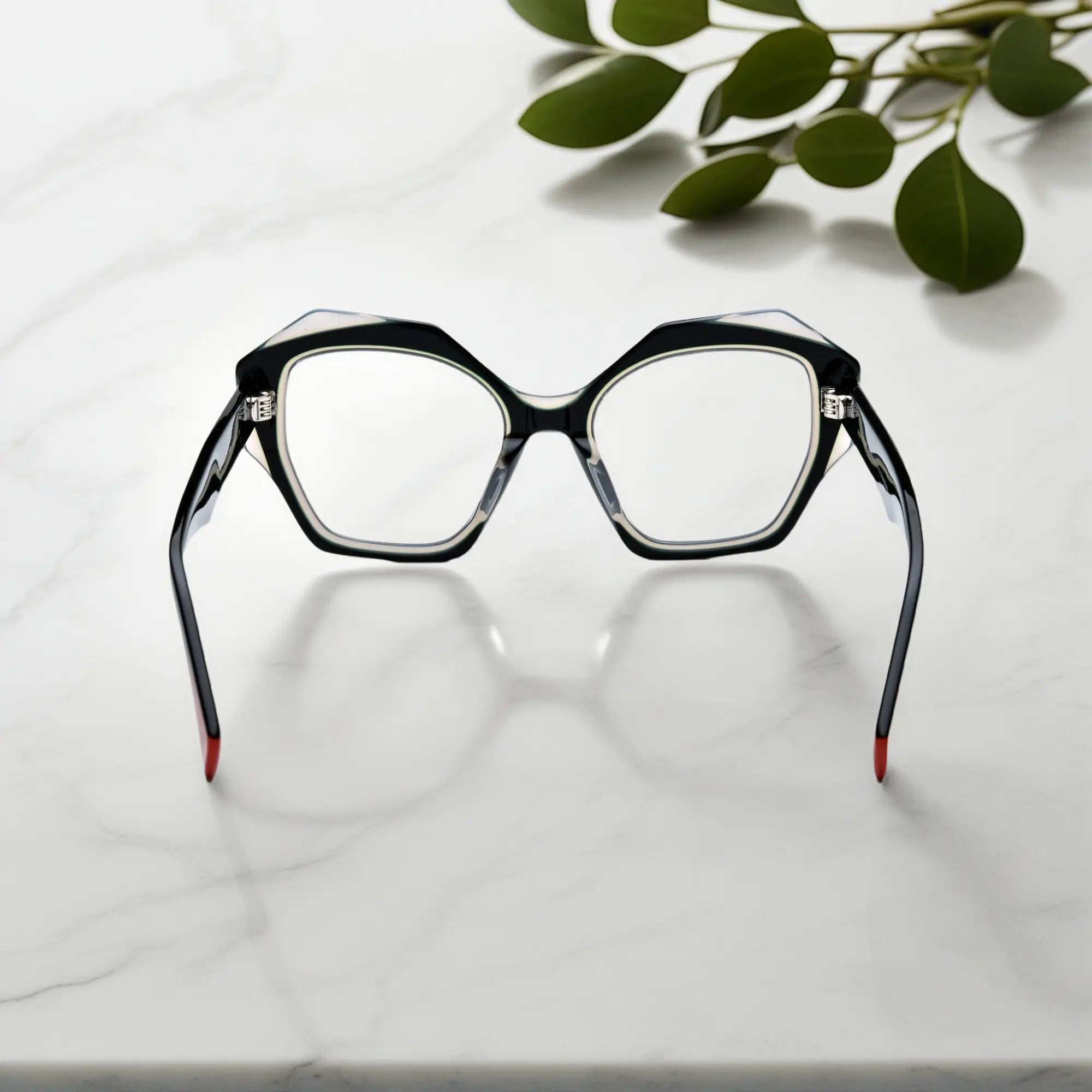 Rear perspective showing crisp lines and minimalist black-red contrast of Midnight Core.