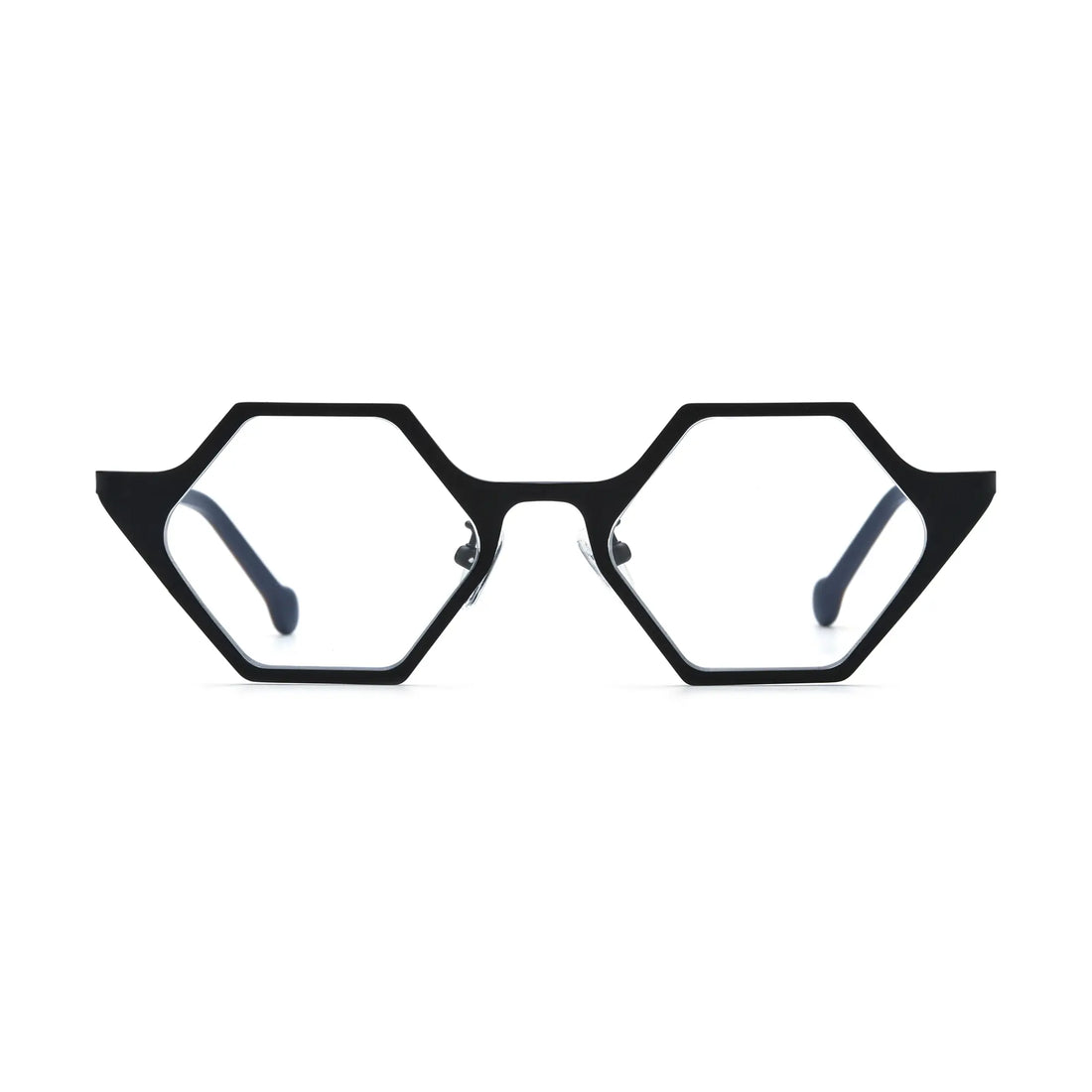VoyueLens™ Midnight Orbit Geometric Eyeglasses – Front View – SKU VL185881-C6