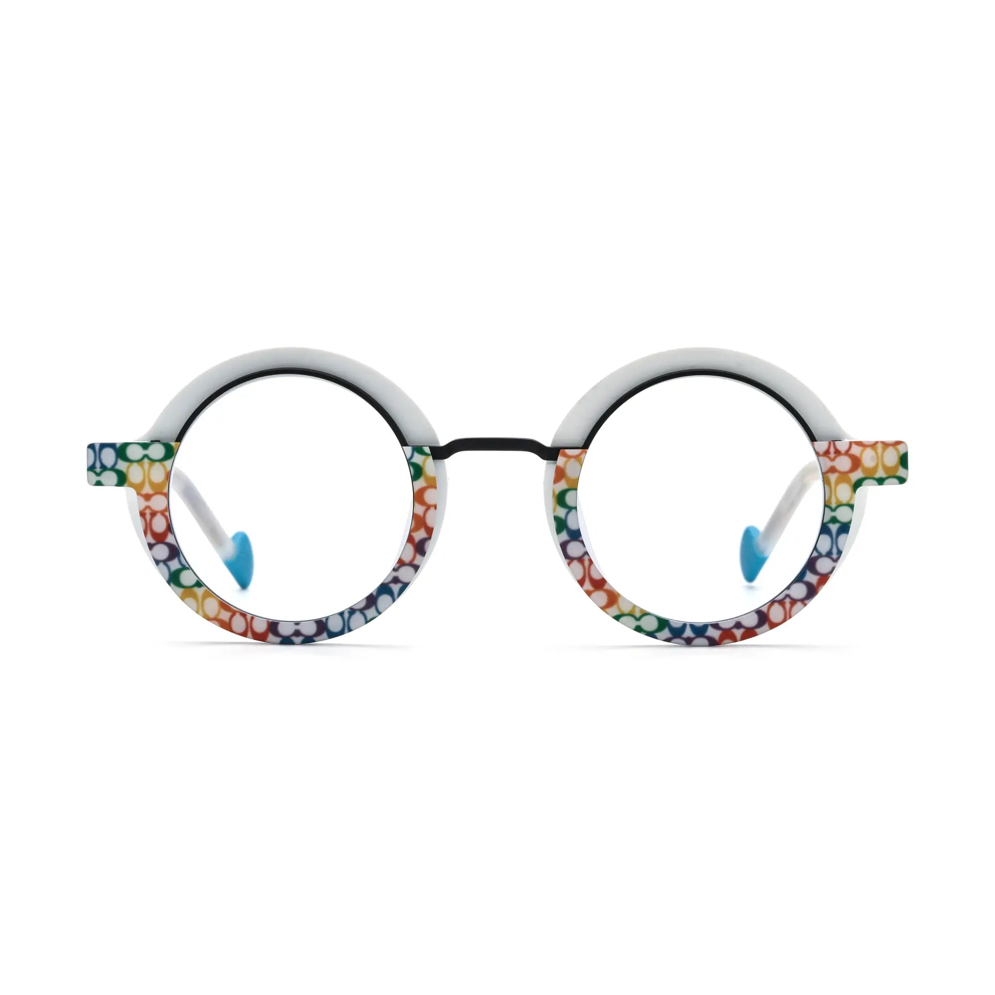 VoyueLens™ Mosaic Frost Eyeglasses – Front View – SKU VL19376-C4