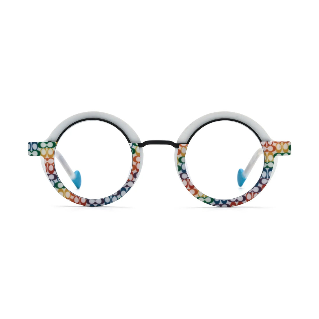 VoyueLens™ Mosaic Frost Eyeglasses – Front View – SKU VL19376-C4