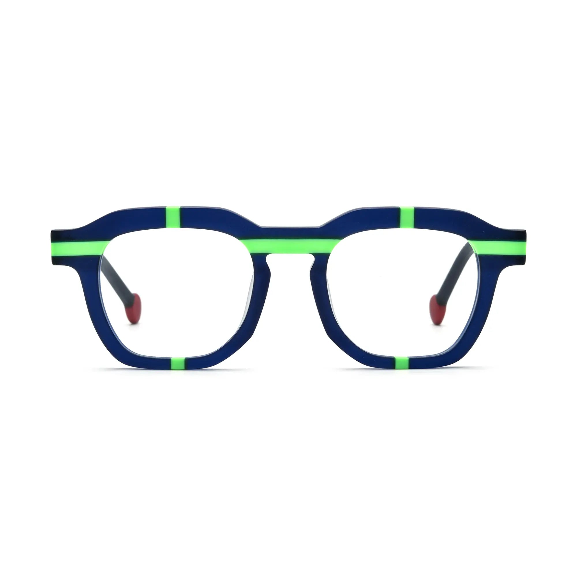 VoyueLens™ Navy Bolt Eyeglasses – Front View – SKU VL19363-C4
