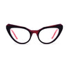 VoyueLens™ Plum Velvet Butterfly Glasses – Front View – SKU VL19369-C4