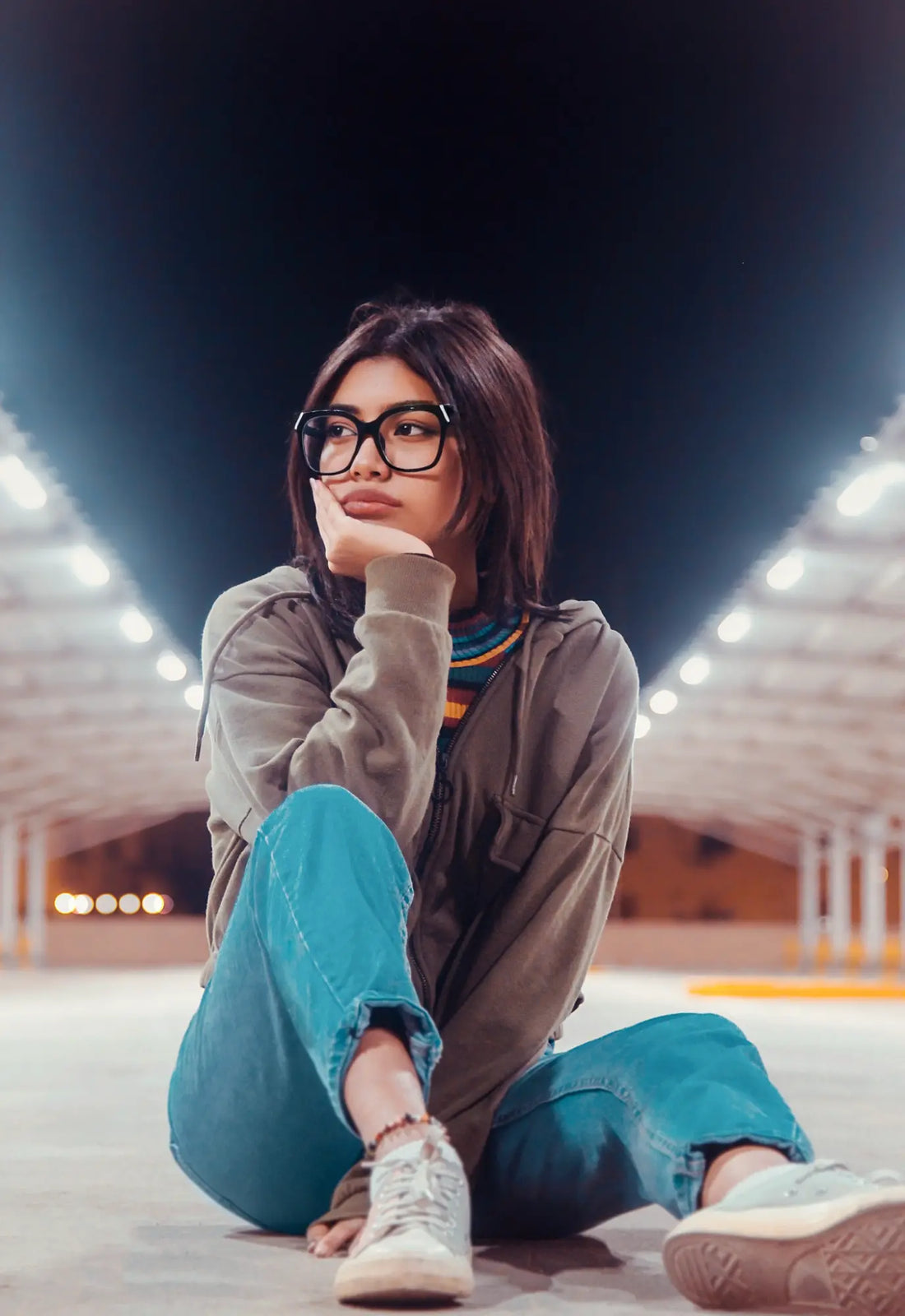 VoyueLens VL19343 Pure Onyx Black matte acetate square eyeglasses (unisex) are shown being worn by a model, highlighting the classic black matte design on the face.