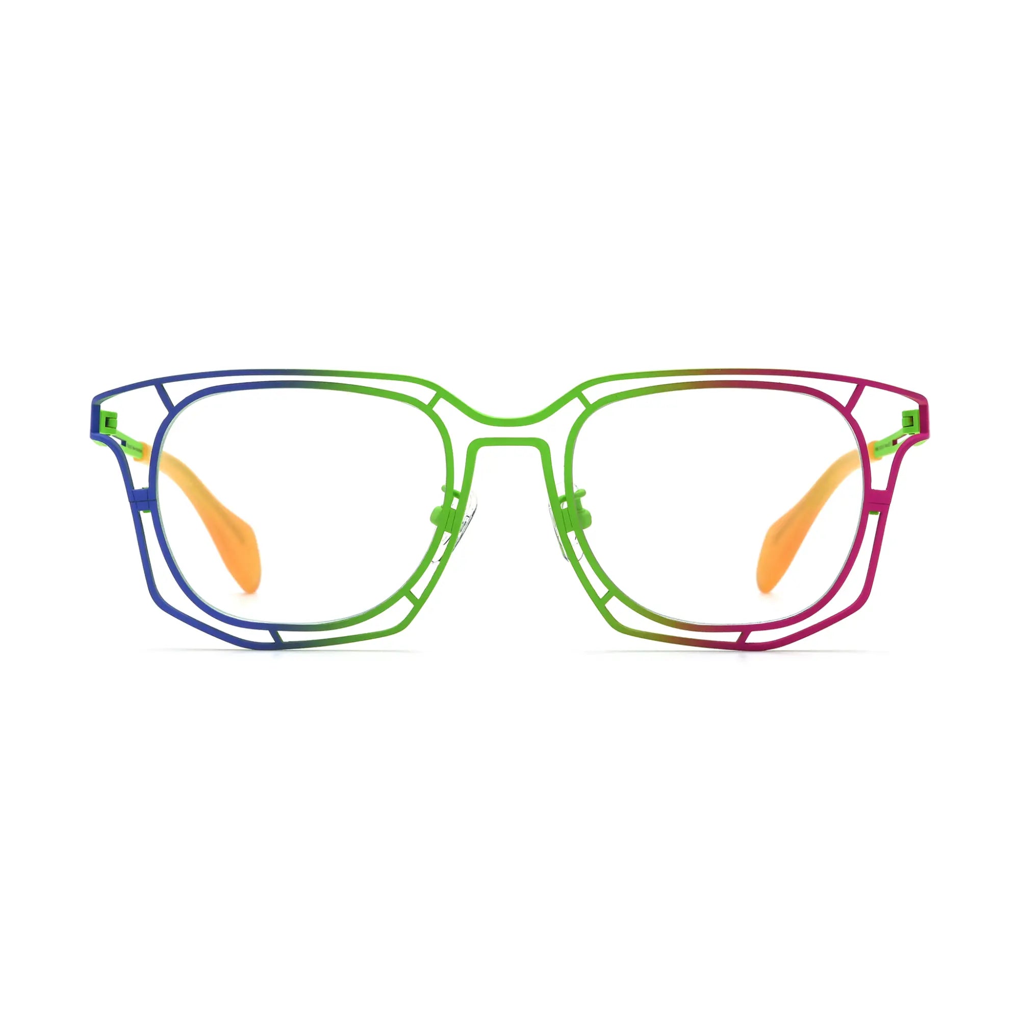 VoyueLens™ Rainbow Burst Prism Eyeglasses – Front View – SKU VL185865-C1