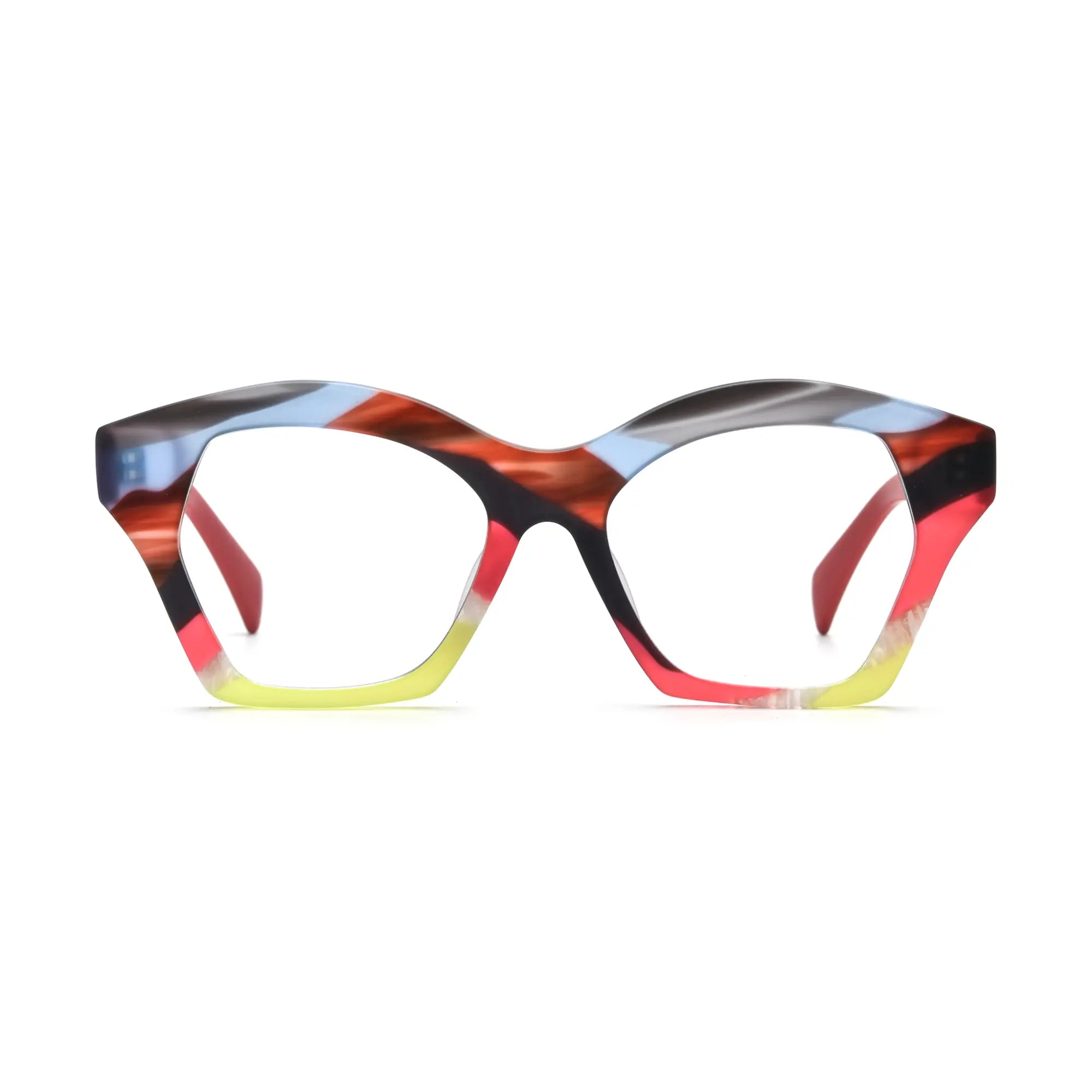 VoyueLens™ Rainbow Flame Eyeglasses – Front View – SKU VL19375-C2