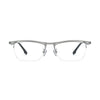 VoyueLens™ Silver Alloy Semi-Rim Eyeglasses – Front View – SKU VL185890-C4