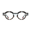 VoyueLens™ Slate Gray Round Glasses – Front View – SKU VL19282-STRIPE