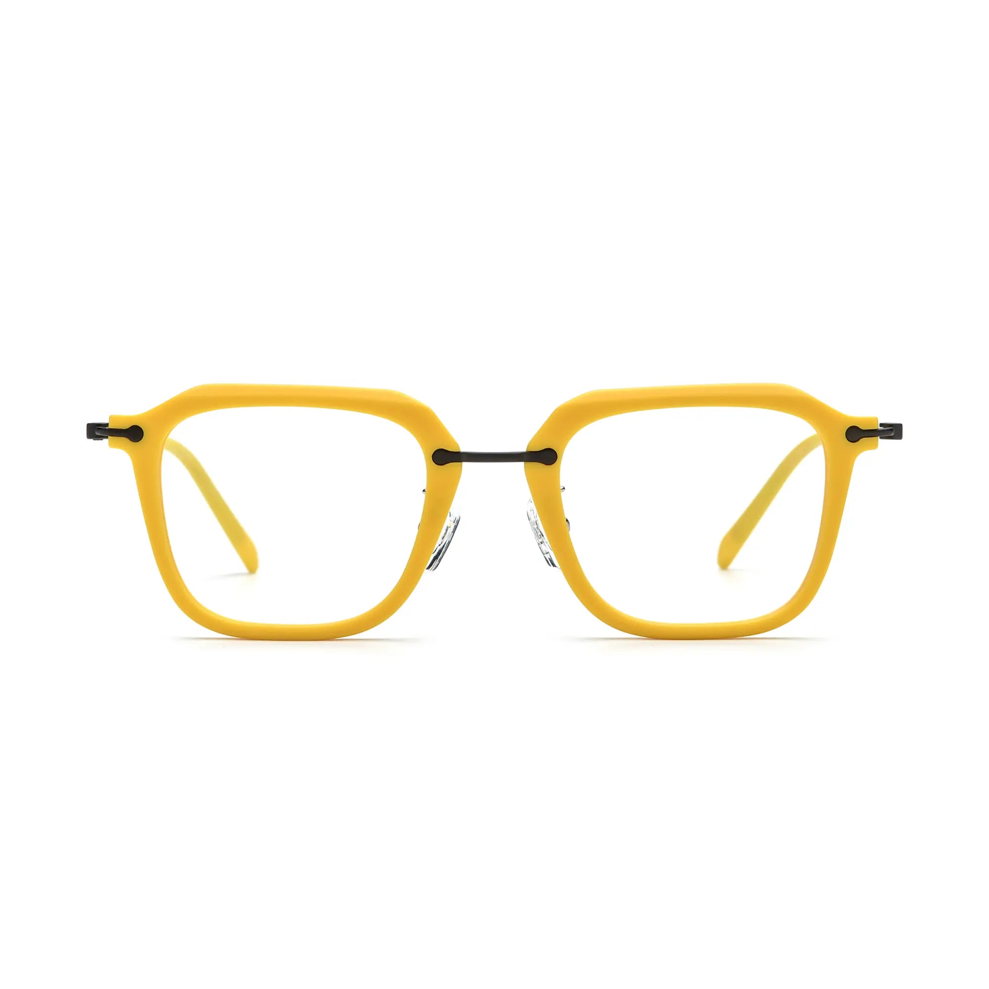 VoyueLens™ Sunshine Yellow Urban Eyeglasses – Front View – SKU VL185843-C1