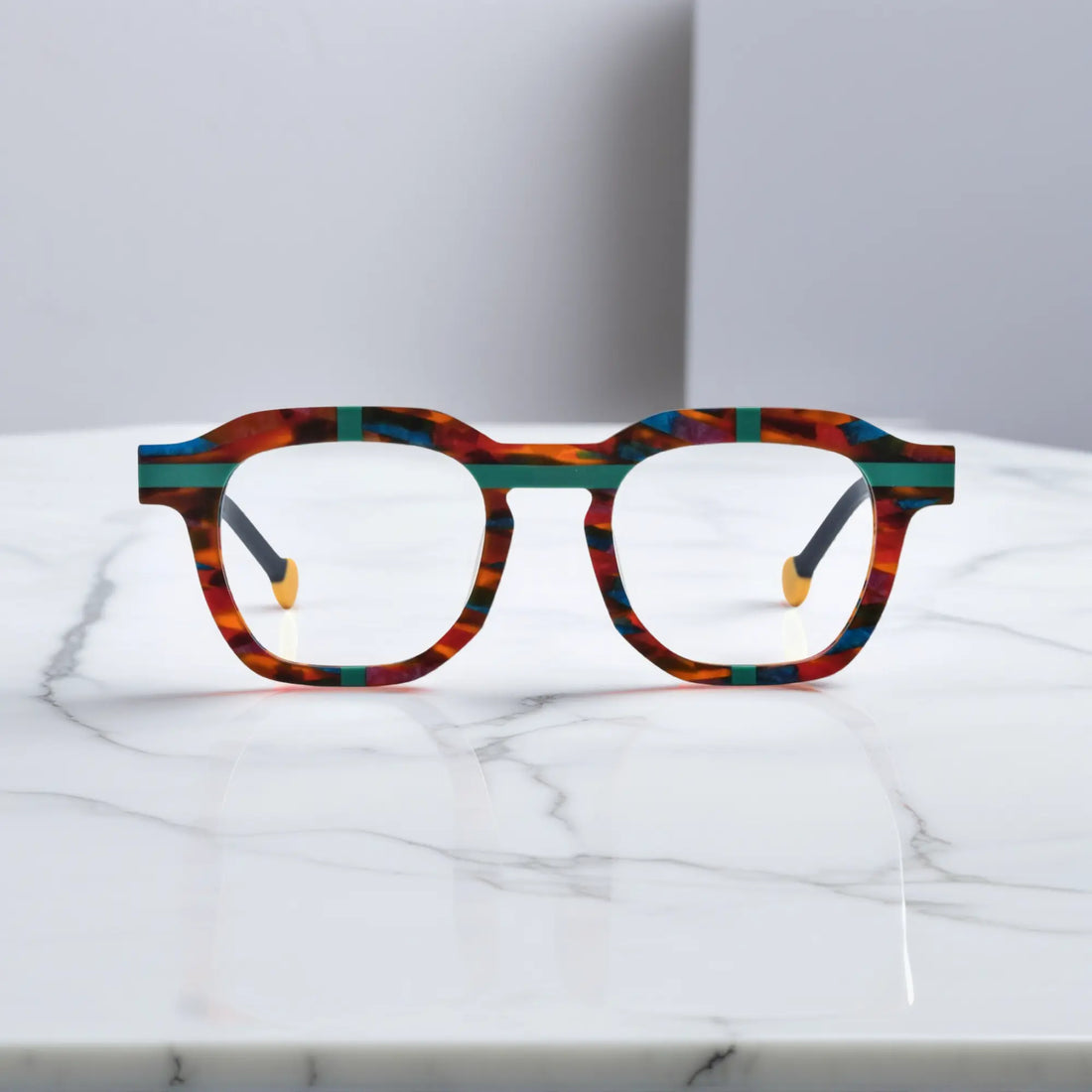 Full front view of VL19363 in Tortoiseshell Flash colorway