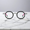VoyueLens™ VL185816 Silver Crystal front view eyeglasses