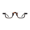 VoyueLens™ Warm Tortoise Square Eyeglasses – Front View – SKU VL19352-C2