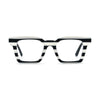 VoyueLens™ Zebra Noir Square Glasses – Front View – SKU VL19371-C3